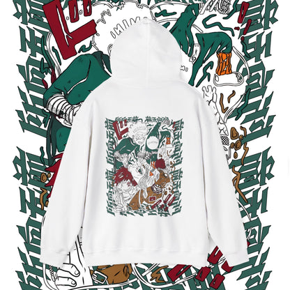 Rock Lee Naruto Back Print Hoodie – 100% Cotton Anime Streetwear