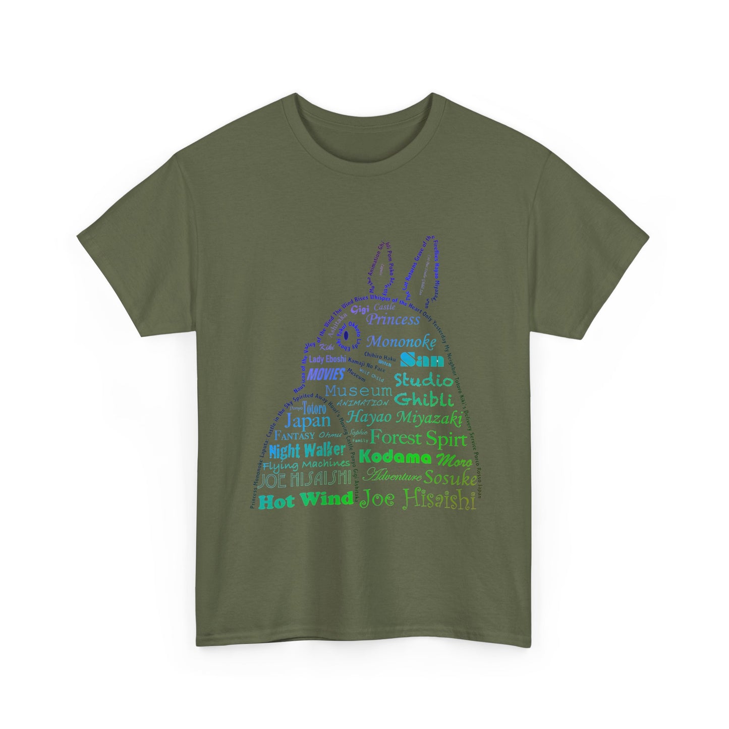 My Neighbor Totoro Neon T-Shirt 100% Cotton | Studio Ghibli Anime Tee