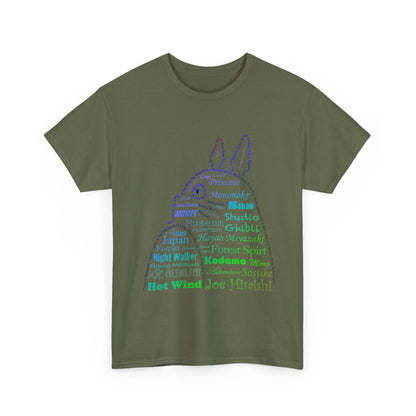 My Neighbor Totoro Neon T-Shirt 100% Cotton | Studio Ghibli Anime Tee
