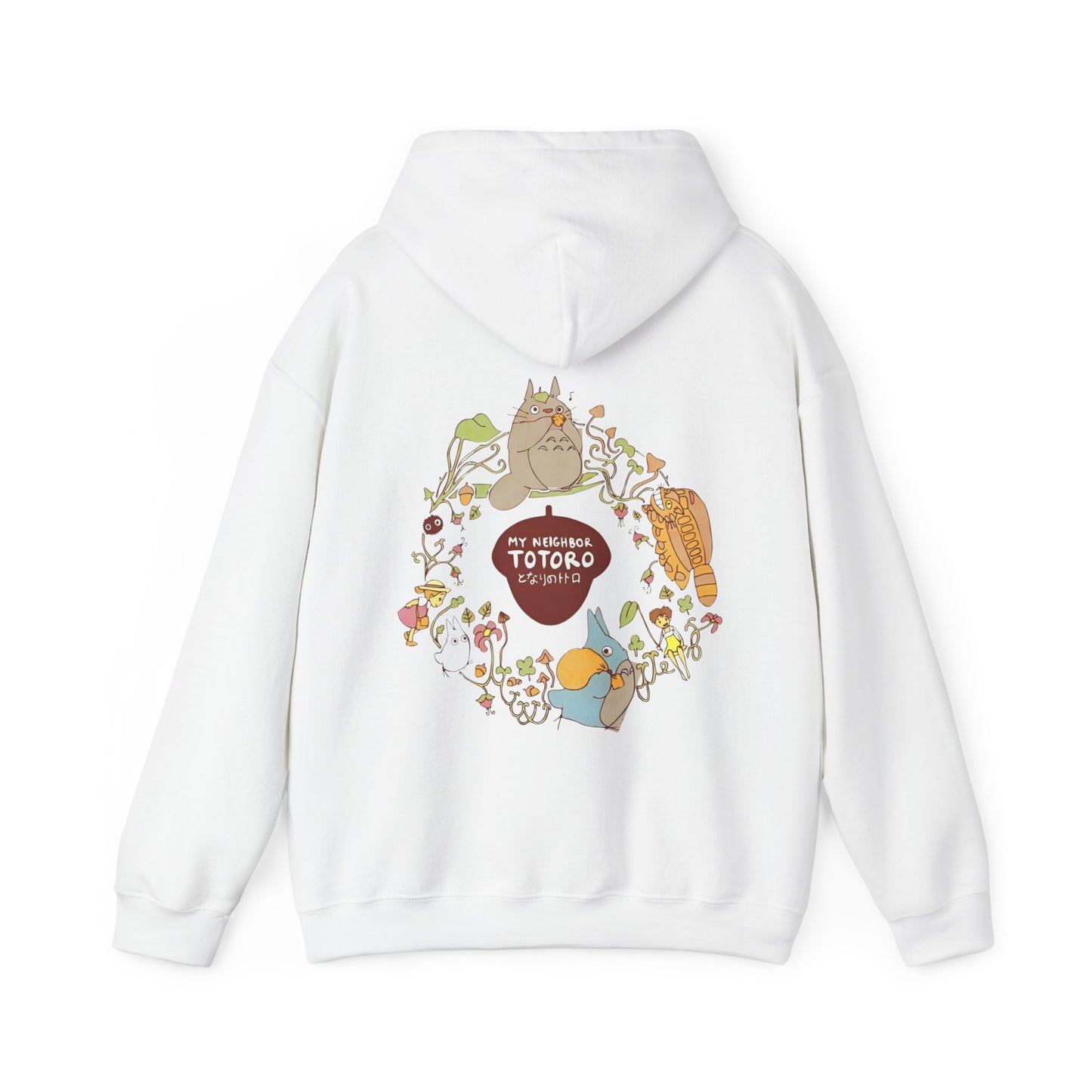 My Neighbor Totoro Back Print Hoodie – 100% Cotton Studio Ghibli Sweatshirt for Anime Fans