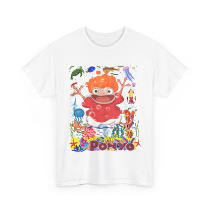 Ponyo Studio Ghibli T-Shirt 100% Cotton Anime Tee