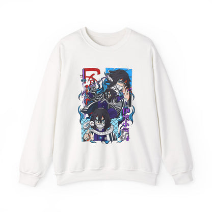 Obanai Iguro Demon Slayer Sweatshirt – 100% Cotton Serpent Hashira Anime Pullover