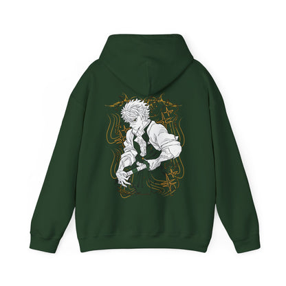 Sanemi Shinazugawa Back Print Hoodie – 100% Cotton Demon Slayer Streetwear for Anime Fans