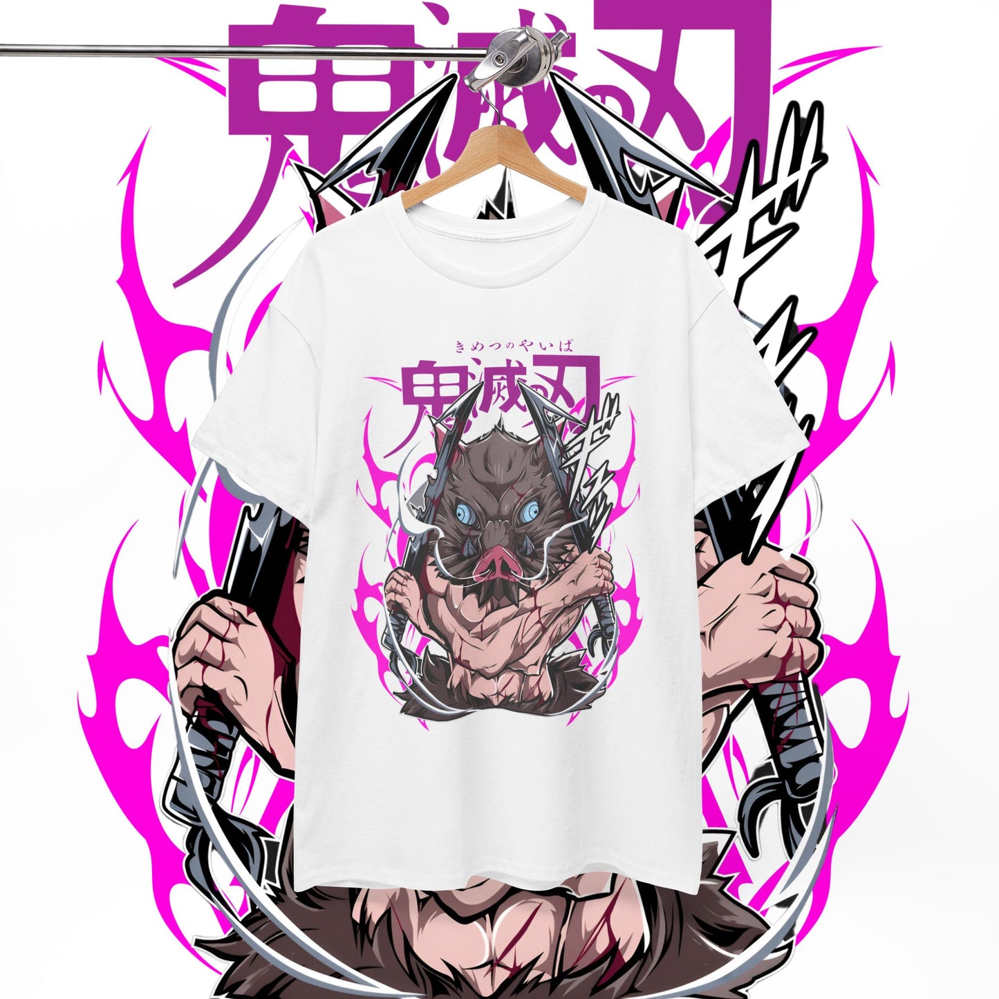 Inosuke Hashibira Demon Slayer Boar T-Shirt | 100% Cotton Anime Tee