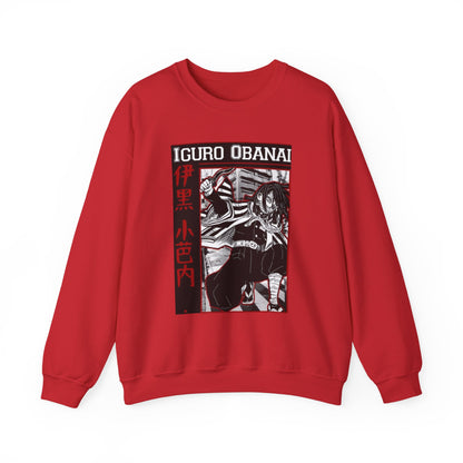 Iguro Obanai Demon Slayer Sweatshirt – 100% Cotton Anime Pullover Featuring the Serpent Hashira