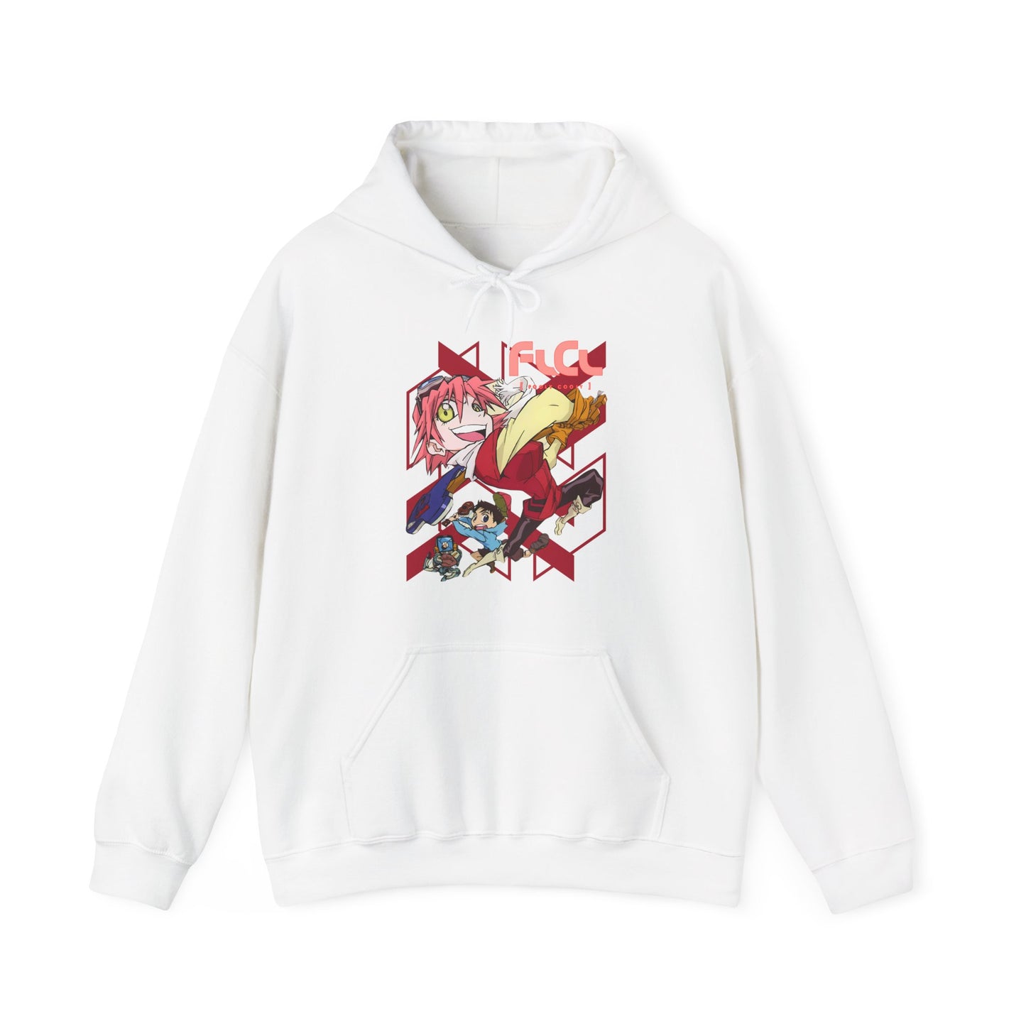 FLCL Hoodie – 100% Cotton Gildan 18500 | Fooly Cooly Classic Anime Hoodie for True Fans