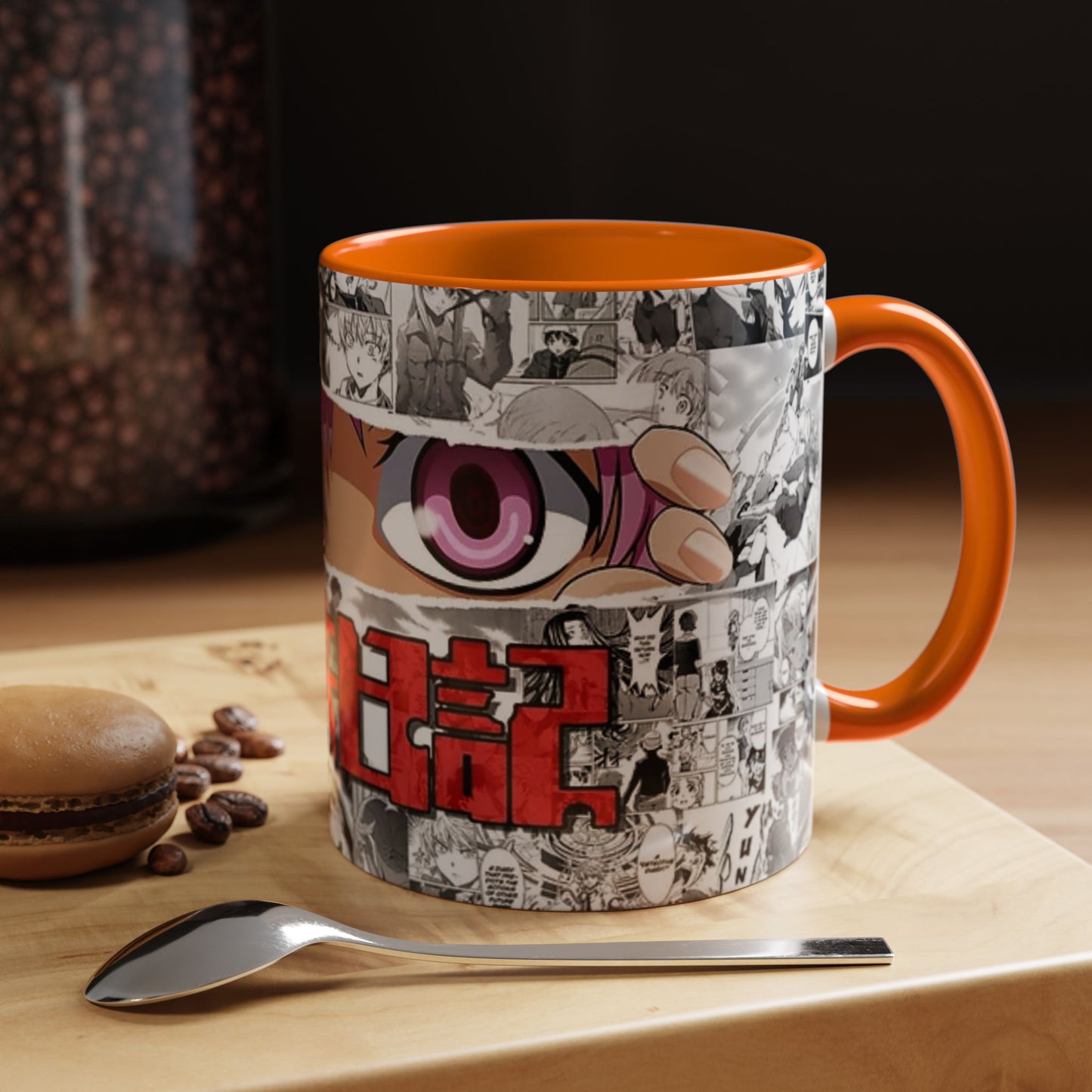 Yuno Gasai Accent Handle Mug – Future Diary Anime Cup – 11oz & 15oz Ceramic Gift for Yandere Fans