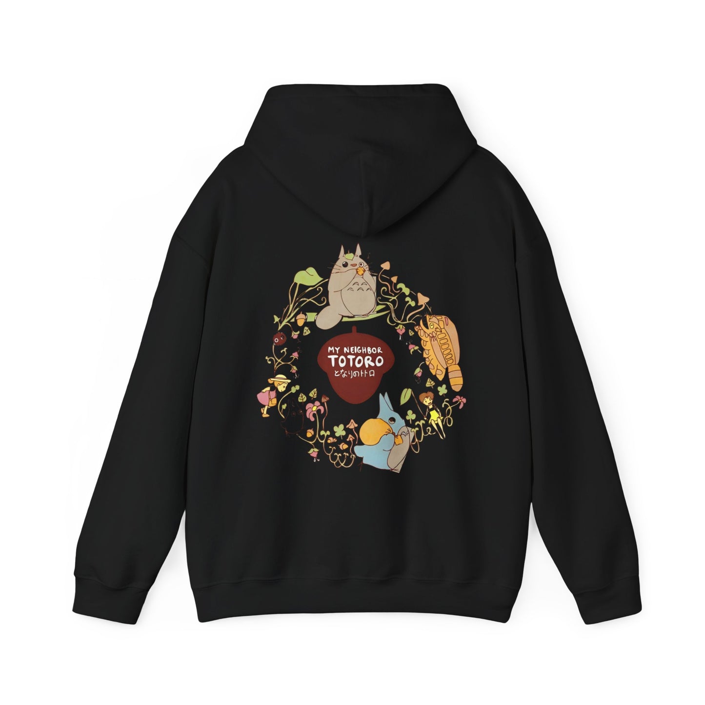 My Neighbor Totoro Back Print Hoodie – 100% Cotton Studio Ghibli Sweatshirt for Anime Fans