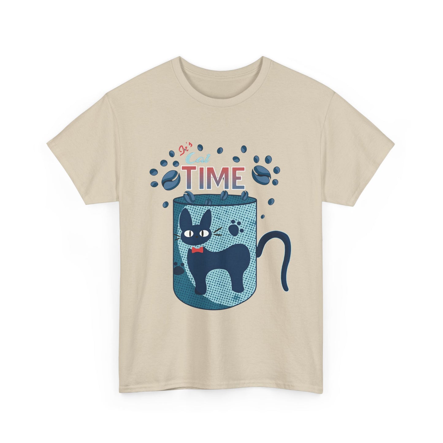 Jiji Cat Tea Time T-Shirt | Kiki’s Delivery Service Anime Tee