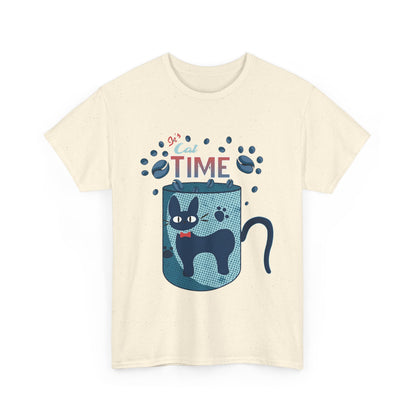 Jiji Cat Tea Time T-Shirt | Kiki’s Delivery Service Anime Tee