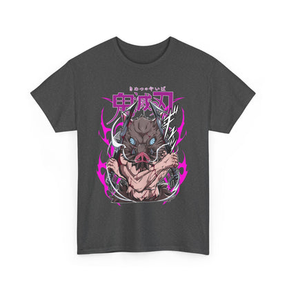 Inosuke Hashibira Demon Slayer T-Shirt – 100% Cotton Anime Tee for Boar Head Fans