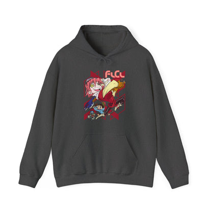 FLCL Hoodie – 100% Cotton Gildan 18500 | Fooly Cooly Classic Anime Hoodie for True Fans
