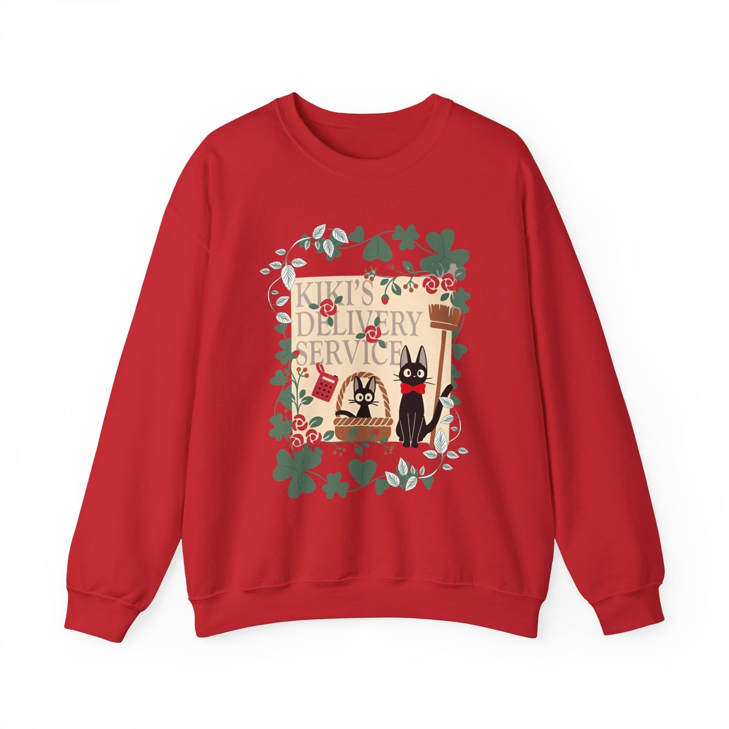 Kiki’s Delivery Service Sweatshirt – 100% Cotton Studio Ghibli Pullover for Anime Fans
