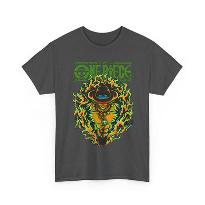 Portgas D. Ace One Piece T-Shirt – 100% Cotton Anime Tee for Fire Fist Fans