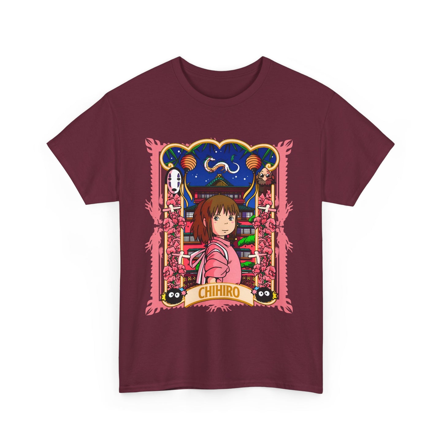 Spirited Away Chihiro T-Shirt – 100% Cotton Studio Ghibli Tee for Anime Fans