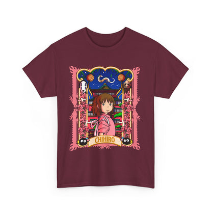 Spirited Away Chihiro T-Shirt – 100% Cotton Studio Ghibli Tee for Anime Fans