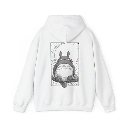 Totoro Night Dreams Back Print Hoodie – 100% Cotton Studio Ghibli Sweatshirt for Anime Lovers