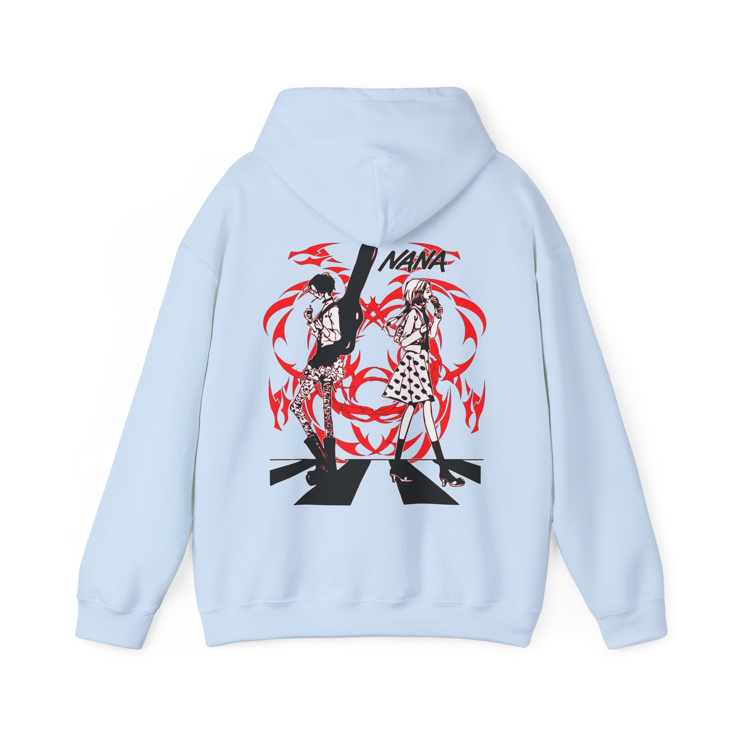 Nana Osaki Black Stones Hoodie – 100% Cotton with Back Print | Punk Rock Anime Streetwear