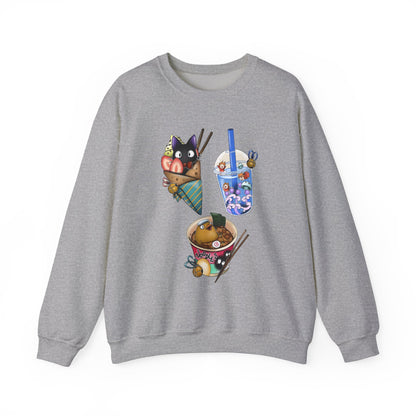 Studio Ghibli Food Sweatshirt – 100% Cotton Cozy Anime Pullover with Iconic Ghibli Dishes
