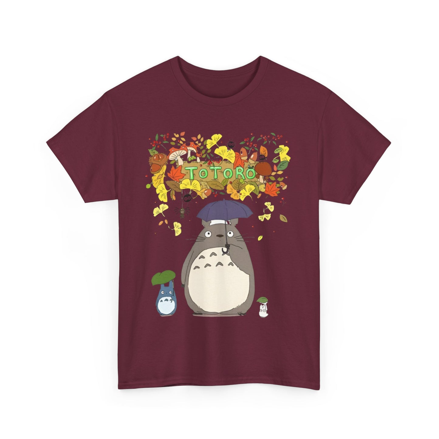 Totoro Flowers T-Shirt – 100% Cotton Studio Ghibli Floral Anime Tee
