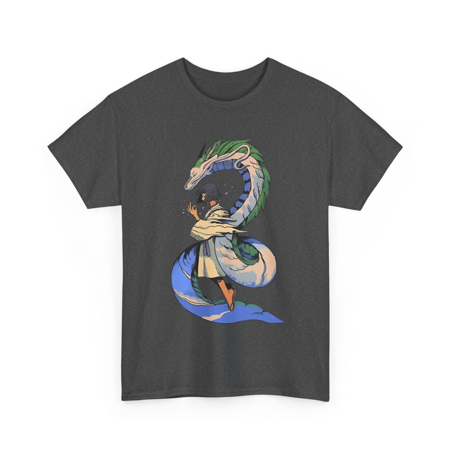 Haku Spirited Away T-Shirt – 100% Cotton Anime Tee for Studio Ghibli Fans