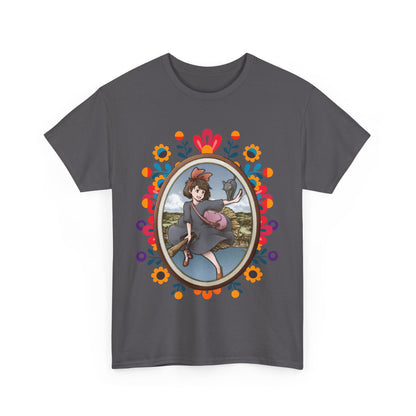 Kiki's Delivery Service Art T-Shirt 100% Cotton Studio Ghibli Anime Tee