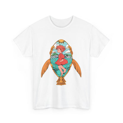 Ponyo Art T-Shirt – 100% Cotton Studio Ghibli Shirt for Anime Fans