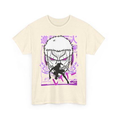 Reiner Braun T-Shirt – 100% Cotton Attack On Titan Anime Tee for AOT Fans
