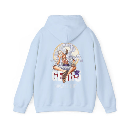 Monkey D. Luffy Gear 5 Back Print Hoodie – 100% Cotton One Piece Anime Sweatshirt