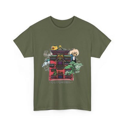 Spirited Away Castle T-Shirt 100% Cotton | Studio Ghibli Anime Tee