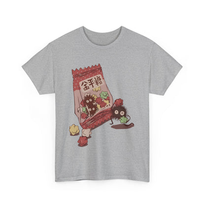 Soot Sprites Candy T-Shirt – 100% Cotton Cute Studio Ghibli Anime Tee