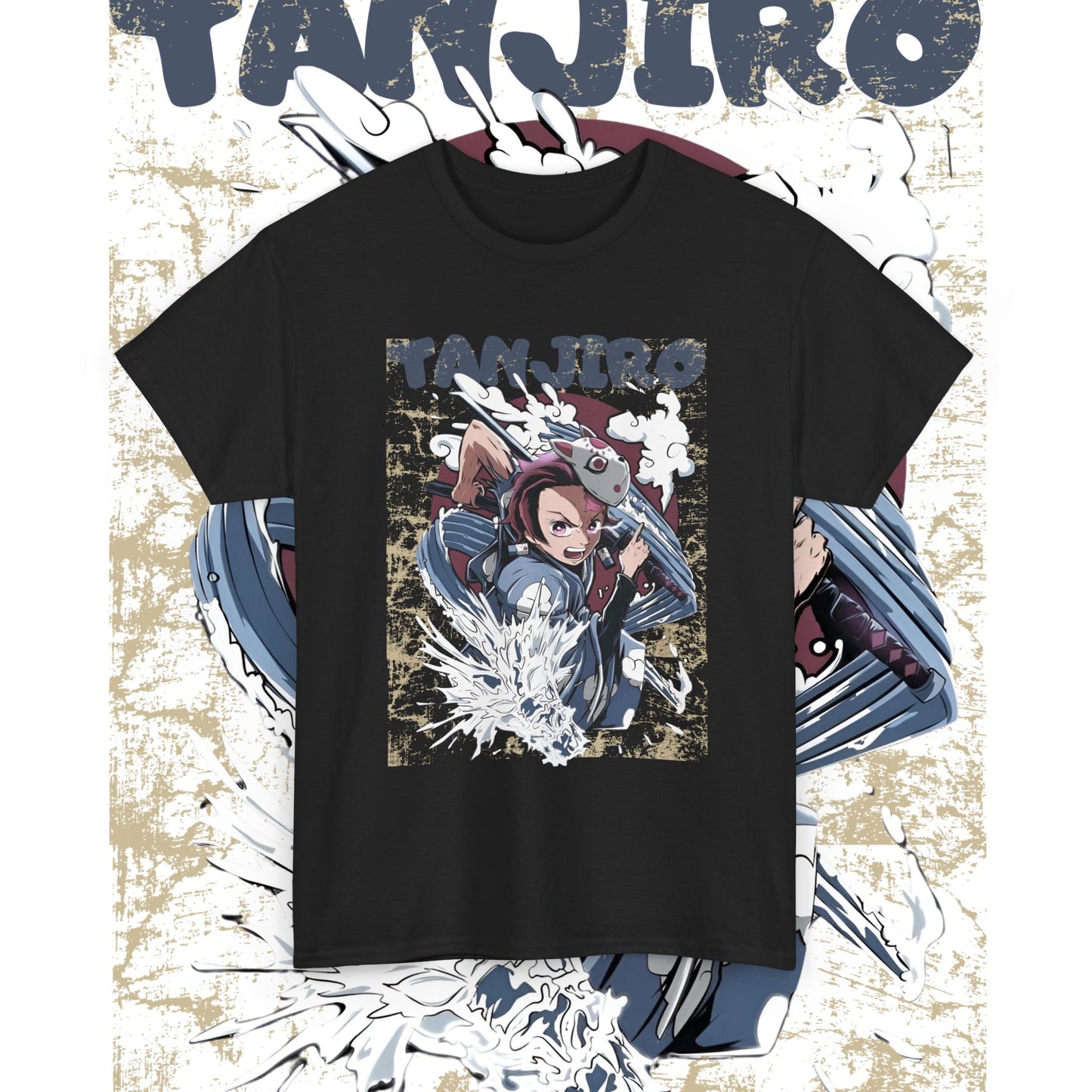 Tanjiro Wind Mask T-Shirt | Demon Slayer | 100% Cotton Anime Tee