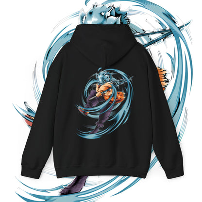 Inosuke Boar Sword Fury Back Print Hoodie | Demon Slayer | 100% Cotton Anime Hoodie