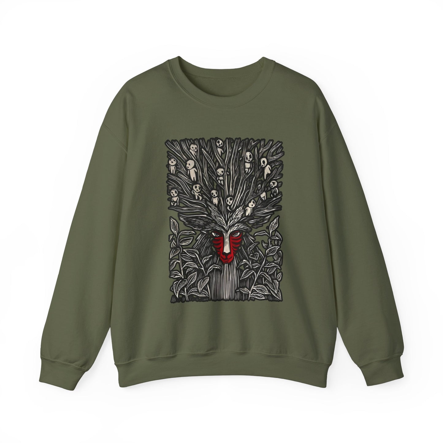 Forest Spirit Studio Ghibli Sweatshirt – 100% Cotton Cozy Anime Pullover for Ghibli Fans
