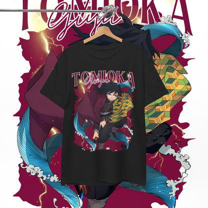 Giyu Tomioka Hashira Cotton T-Shirt | Demon Slayer Anime Tee