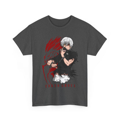 Ken Kaneki Tokyo Ghoul T-Shirt – 100% Cotton Anime Tee for Ghoul Fans