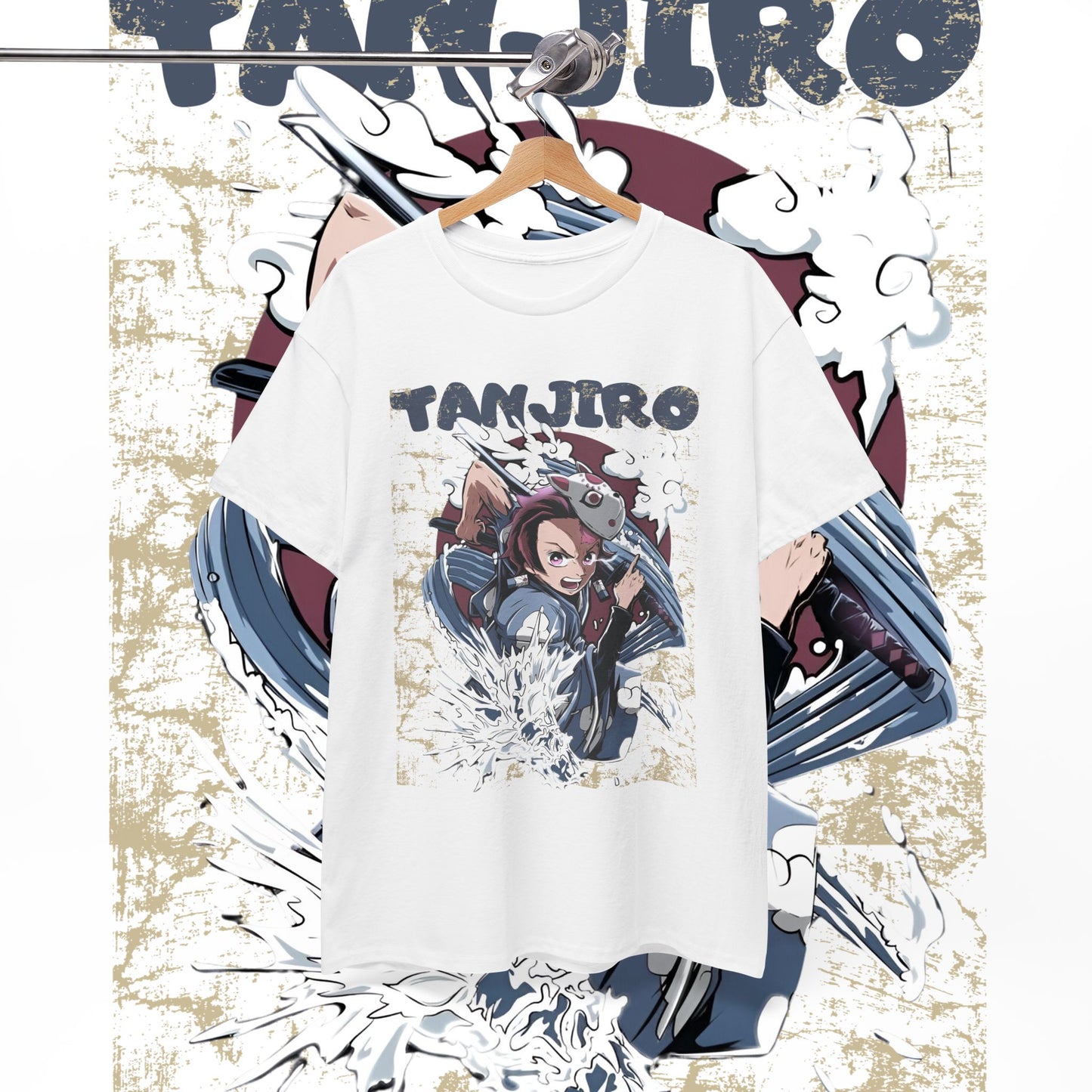 Tanjiro Wind Mask T-Shirt | Demon Slayer | 100% Cotton Anime Tee