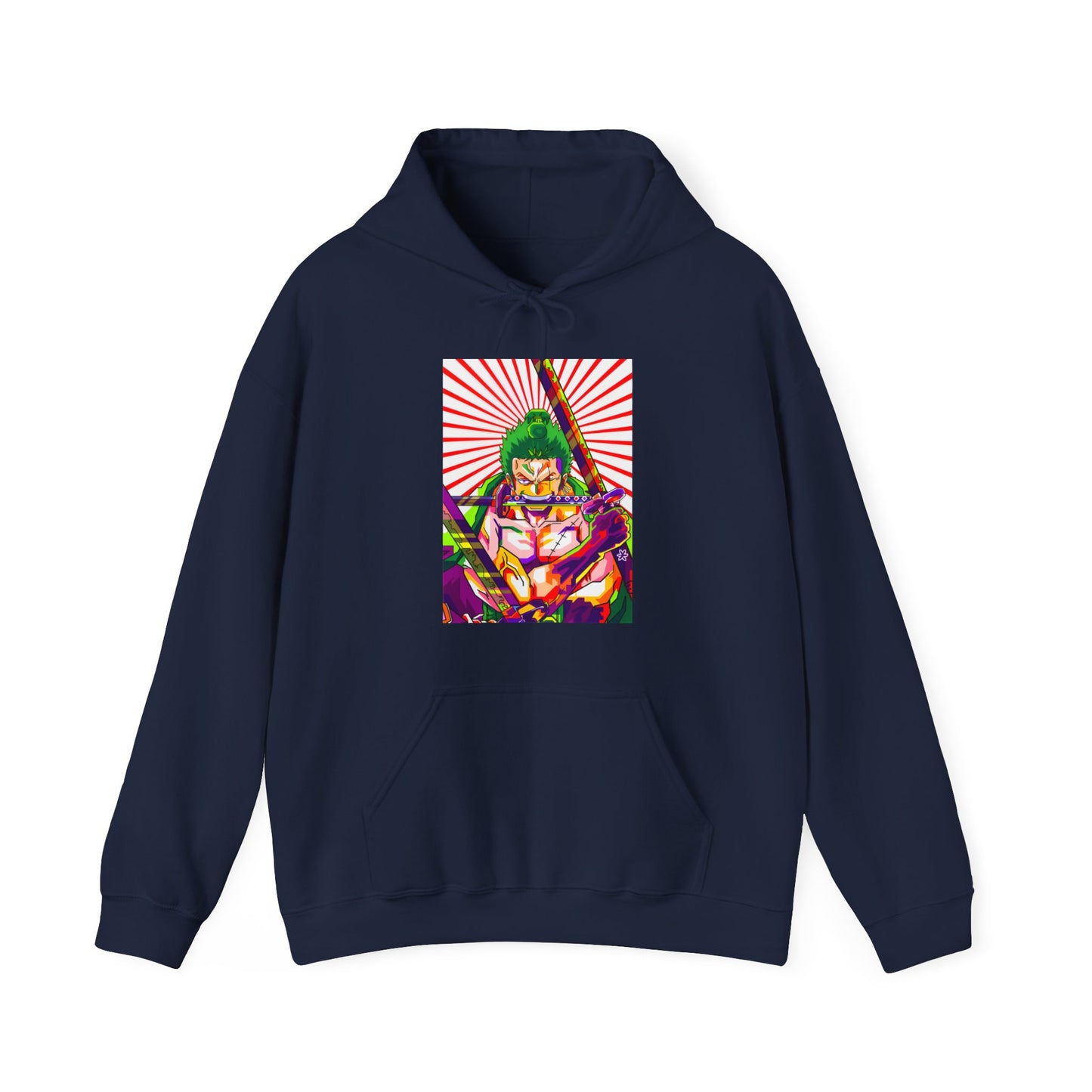 Zoro Style Hoodie – One Piece 100% Cotton Pullover for Anime & Samurai Fans