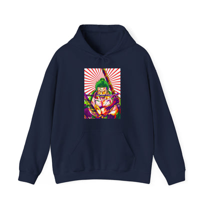 Zoro Style Hoodie – One Piece 100% Cotton Pullover for Anime & Samurai Fans