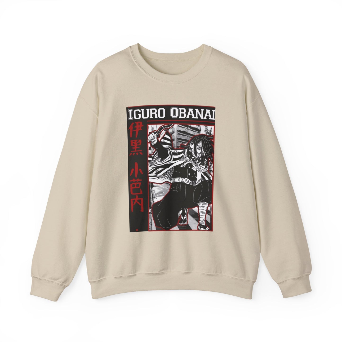 Iguro Obanai Demon Slayer Sweatshirt – 100% Cotton Anime Pullover Featuring the Serpent Hashira