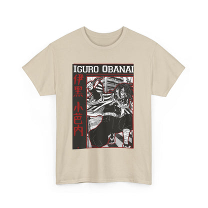 Iguro Obanai Demon Slayer T-Shirt – 100% Cotton Anime Tee Featuring the Serpent Hashira