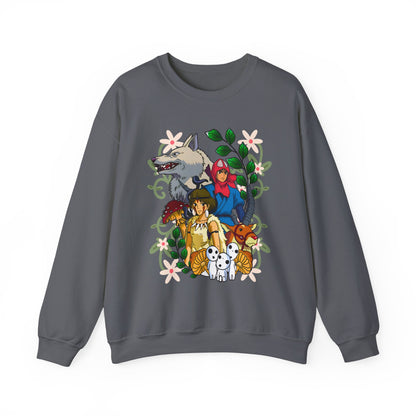 Princess Mononoke Art Cover Sweatshirt – 100% Cotton Studio Ghibli Anime Pullover