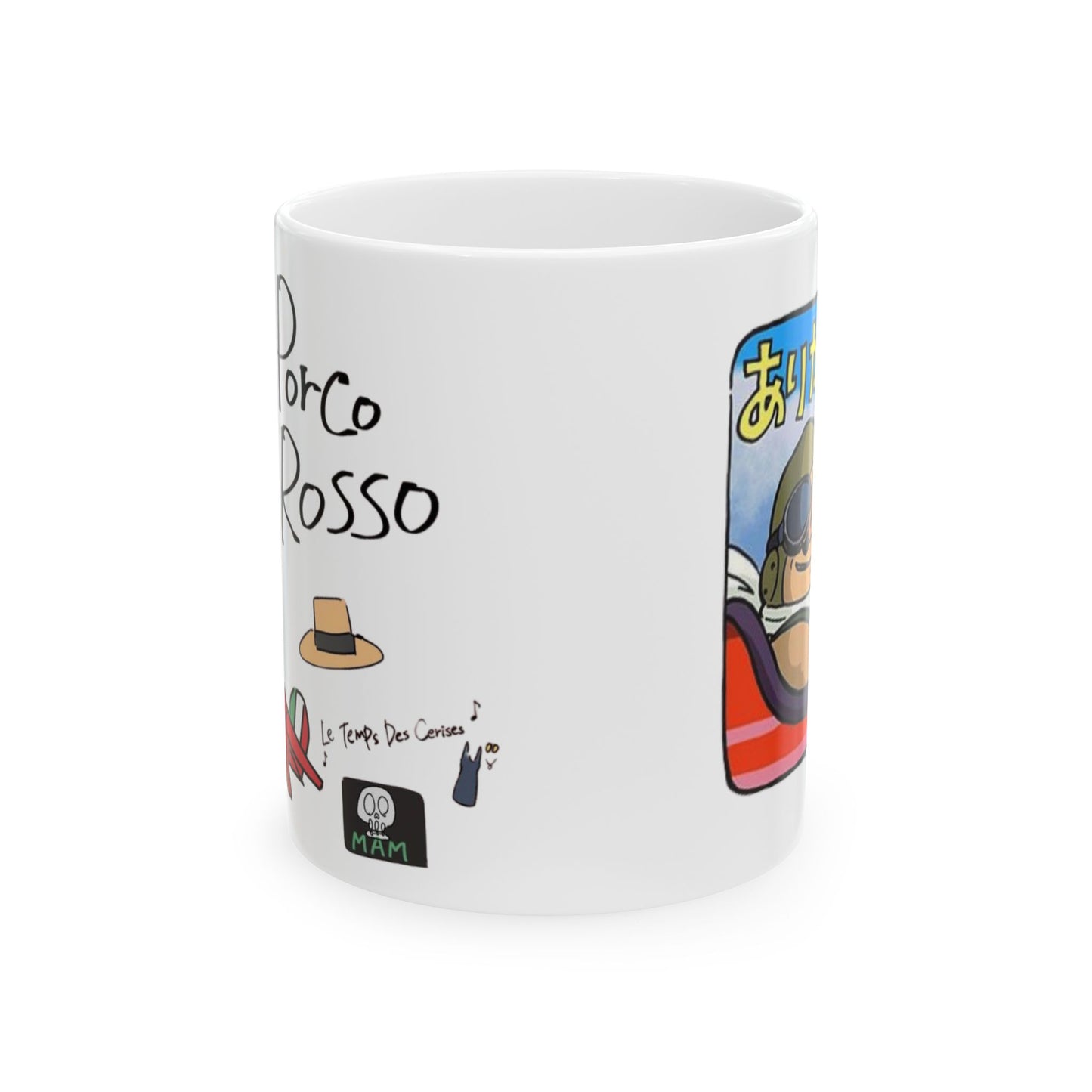 Porco Rosso Tribute Mug – Studio Ghibli Ceramic Cup – 11oz & 15oz Anime Coffee Gift