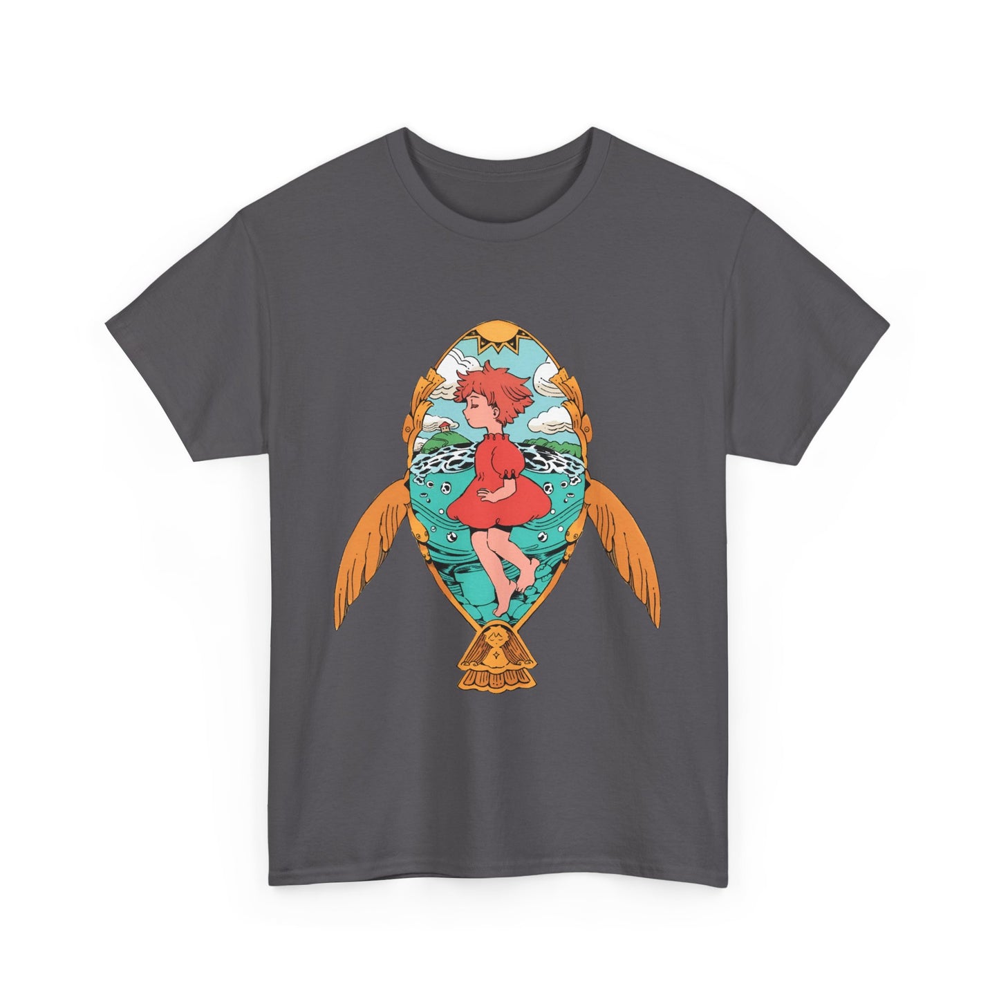 Ponyo Art T-Shirt – 100% Cotton Studio Ghibli Shirt for Anime Fans