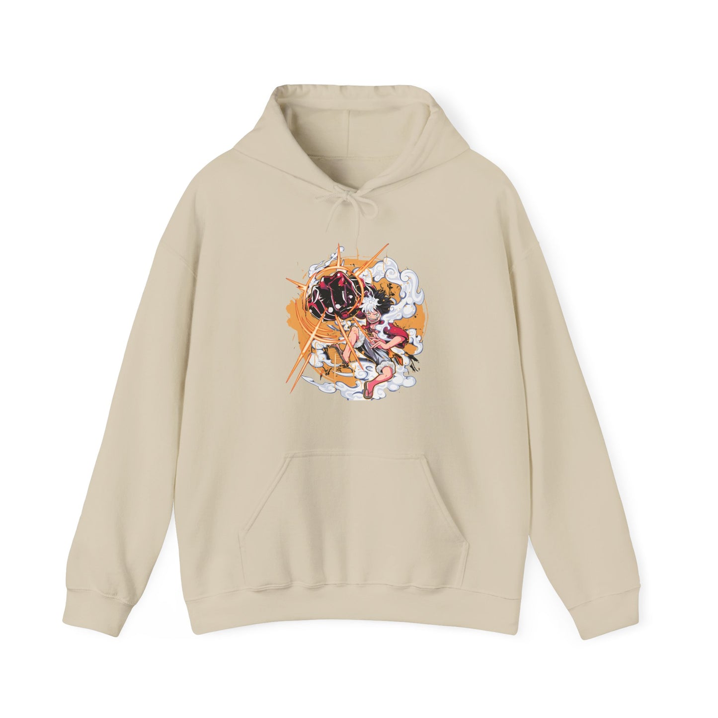Power Luffy Hoodie – 100% Cotton One Piece Anime Hoodie for True Fans