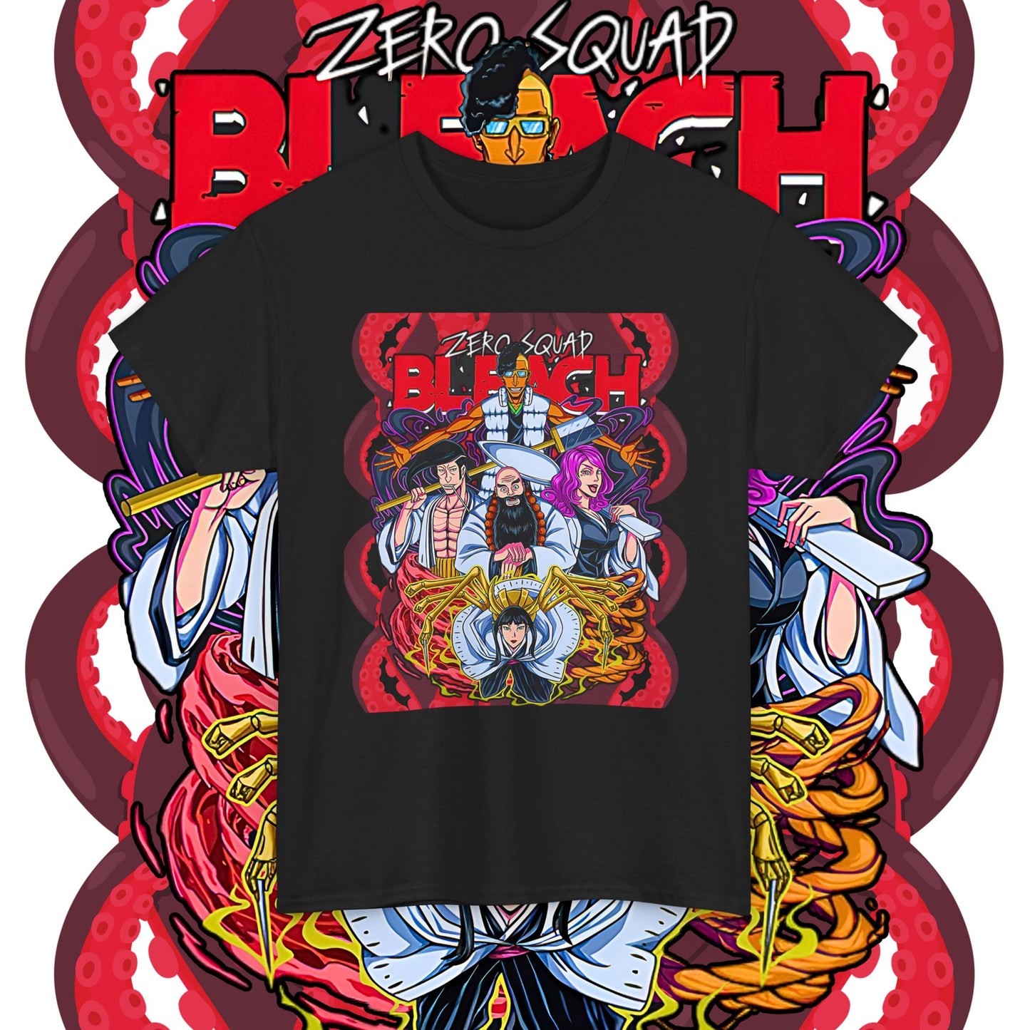 Zero Squad Bleach Cotton T-Shirt | Premium Anime Streetwear Tee