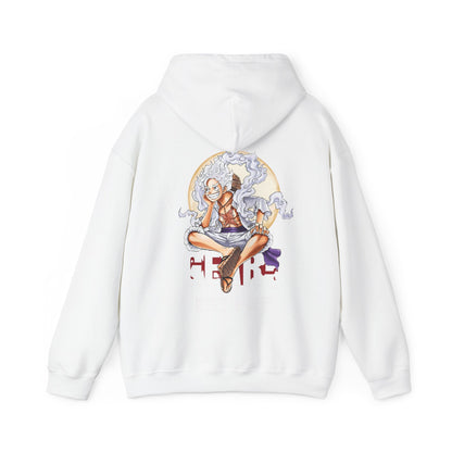 Monkey D. Luffy Gear 5 Back Print Hoodie – 100% Cotton One Piece Anime Sweatshirt