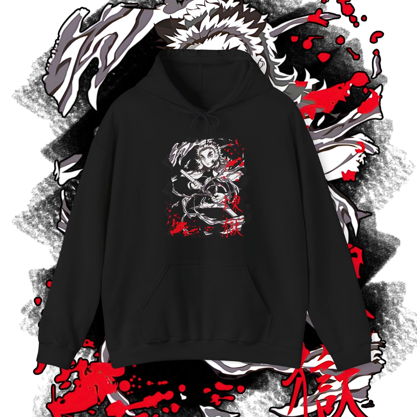 Kyojuro Rengoku Demon Slayer Hashira Hoodie | 100% Cotton Anime Hoodie