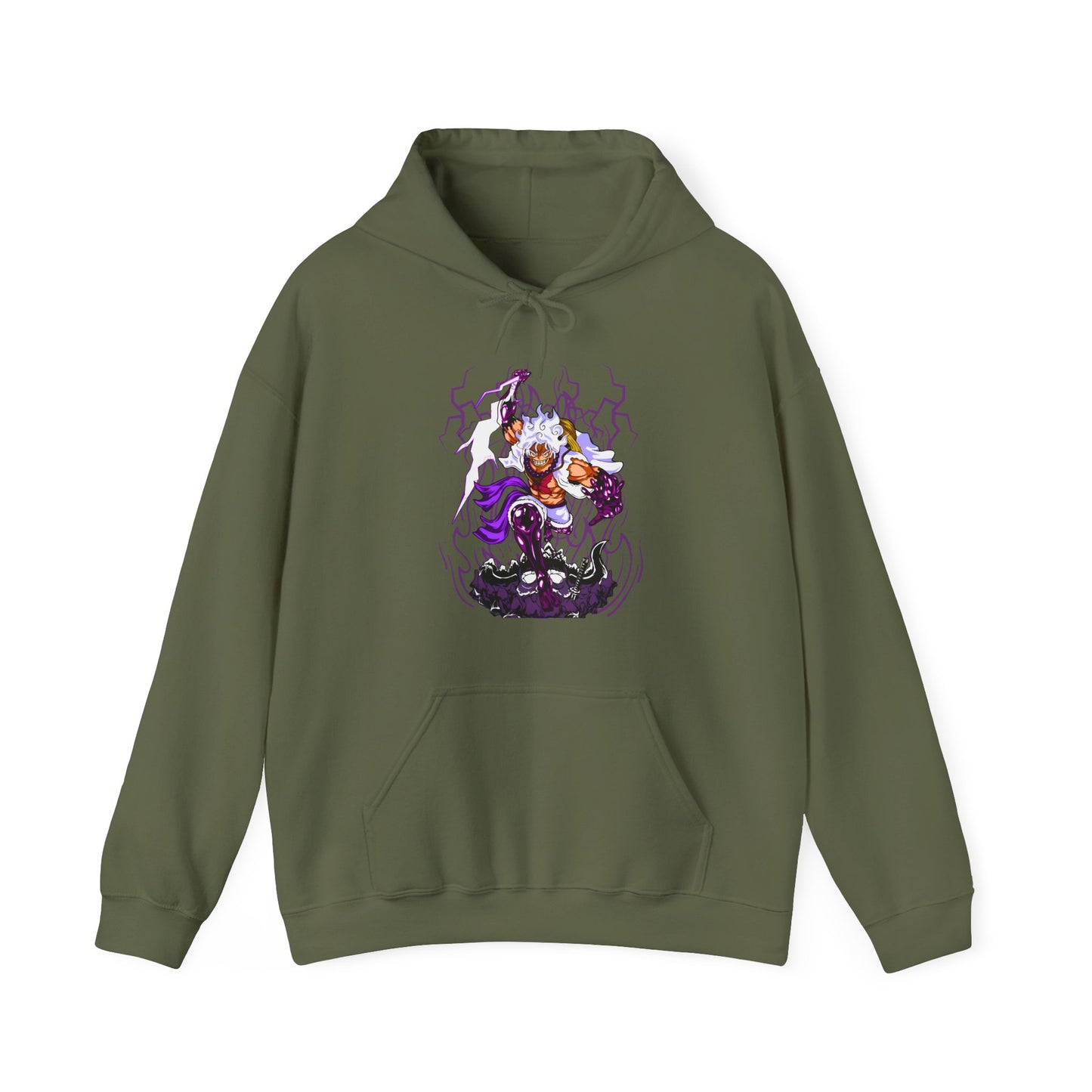 Luffy Gear 5 One Piece Hoodie – 100% Cotton Anime Hoodie for Straw Hat Fans