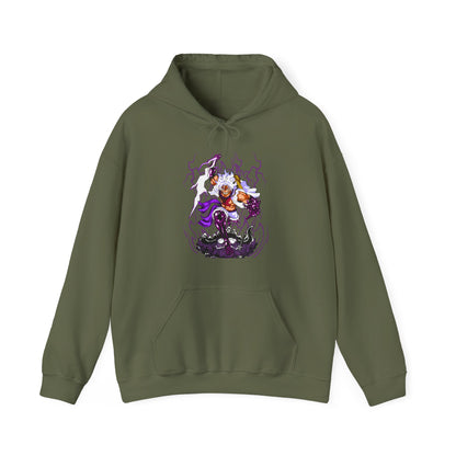 Luffy Gear 5 One Piece Hoodie – 100% Cotton Anime Hoodie for Straw Hat Fans